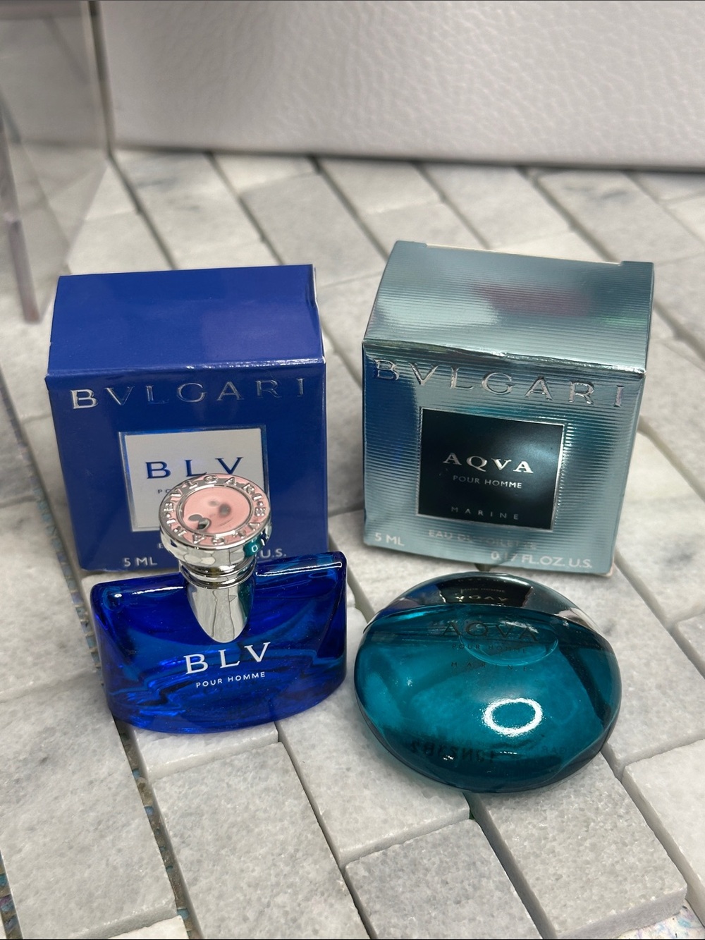 Bvlgari men’s mini dabbers set of 2 NWT- authentic